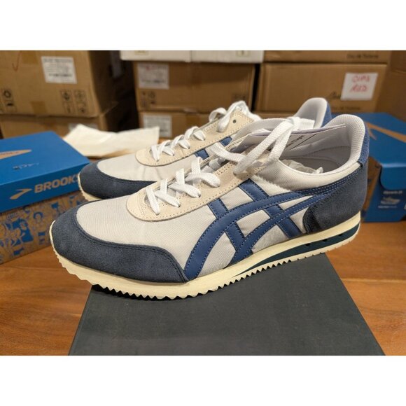 Onitsuka Tiger New York Sneakers Grey Navy Size 11 - Picture 4 of 10